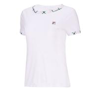 Fila Tennis-Shirt Yamila (angenehmes Tragegefühl) weiss/grün Damen, Größe M