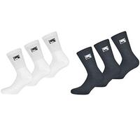 FILA Tennis Socken Herren Damen F9000 Crew 6 Paar Weiss Grau Schwarz