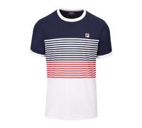Fila Tennis-Tshirt BB 1983 (rec. Polyester) weiss/navy/rot Herren, Größe M