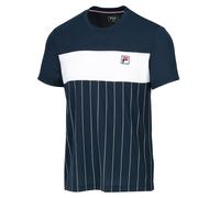 Fila Tennis-Tshirt Mauri Stripes peacoatblau/white Herren, Größe S