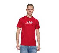FILA Unisex Brill Tee T-Shirt, True Red, L