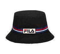 Fila Unisex Cotton Twill Reversible Bucket Hat (Black)