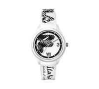 FILA Unisex Erwachsene Armbanduhr FILASTYLE 44 mm Armband Silikon 38-321, Farbe:Weiss