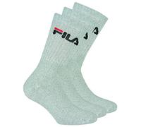 Fila Socken F9505 3er-Pack Damen Grau Frottee Tennissocken mit Logobund Größe 35-38