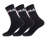 FILA Socken 3er-Pack Damen Schwarz Größe 35-38