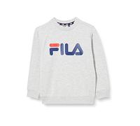 FILA Unisex Kinder BABINA GREDA Classic Logo Crew Sweatshirt, Light Grey Melange, 86/92