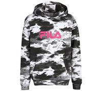 FILA Unisex Kinder Seck Classic Logo Hoody, Black Smoke AOP, 146/152