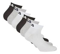FILA Unisex Quarter Socken, 6er Pack - Kurzsocken, Training, Sport, Logo (2x 3 Paar) 35-38 Classic