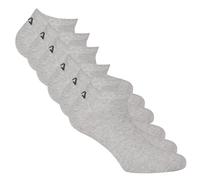 FILA Unisex Sneaker Socken, 6er Pack - Invisible, kurze Socken, Logo (2x 3 Paar) Grau 35-38