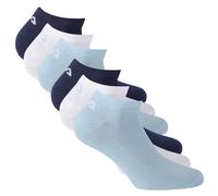 FILA Unisex Sneaker Socken, 6er Pack - Invisible, kurze Socken, Logo (2x 3 Paar) Sky 35-38