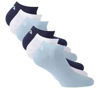 FILA Unisex Sneaker Socken, 6er Pack - Invisible, kurze Socken, Logo (2x 3 Paar) Sky 35-38