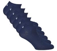 FILA Unisex Sneaker Socken, 6er Pack - Invisible, kurze Socken, Logo (2x 3 Paar) 39-42 Blau