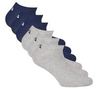 FILA Unisex Sneaker Socken, 6er Pack - Invisible, kurze Socken, Logo (2x 3 Paar) 39-42 Mehrfarbig
