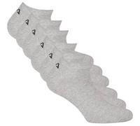 FILA Unisex Sneaker Socken, 6er Pack - Invisible, kurze Socken, Logo (2x 3 Paar) 39-42 Grau