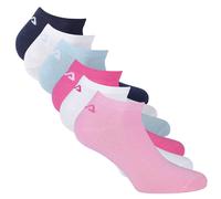FILA Unisex Sneaker Socken, 6er Pack - Invisible, kurze Socken, Logo (2x 3 Paar) Merfarbig 39-42