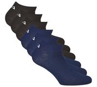 FILA Unisex Sneaker Socken, 6er Pack - Invisible, kurze Socken, Logo (2x 3 Paar) 39-42 Mehrfarbig