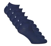 FILA Unisex Sneaker Socken, 6er Pack - Invisible, kurze Socken, Logo (2x 3 Paar) Blau 43-46