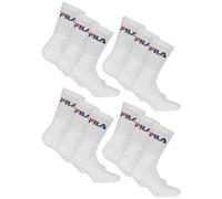 FILA Unisex Socken 6 Paar - Tennissocken, Crew Socks, Frottee, Sport (2x3-Pack) Weiß / 43-46 (9-11 UK) 43-46 Weiß