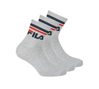 FILA Unisex F9398 Socken Uni Socken, 3 Paar, grau, 43-46
