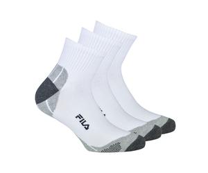 FILA Unisex Socken, 3 Paar - Quarter Multisport, Kurzsocken Weiß / 35-38 35-38 Weiß