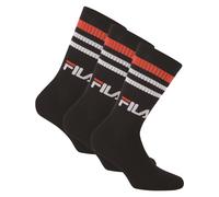 Socken FILA, Damen, Gr. 43-46, schwarz, Baumwollmischung, elastisch, Socken Socken, breites Rippenbündchen, Logoschriftzug, Cotton-Mix (44453112-43) schwarz