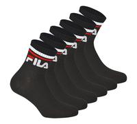 Kurzsocken FILA "Socken 6er Pack", Damen, Gr. 43-46, schwarz, Obermaterial: 80% Baumwolle CO. 18% Polyester PES. 2% Elasthan EL., Socken (64068840-43) schwarz