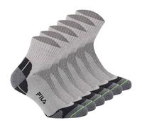 FILA Unisex Socken, 6 Paar - Quarter Multisport, Kurzsocken 39-42 Grau