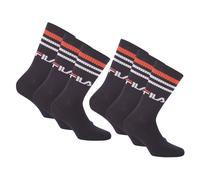 FILA Unisex Socken 6 Paar - Street, Sport, Lifestyle, Socks Set, Stripes, 35-46 39-42 (6-8 UK) Marine
