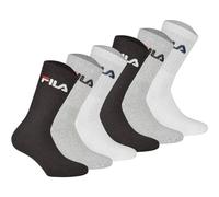 FILA Unisex Socken, 6er Pack - Crew Socks, Frottee, Tennis, Sport (2x 3 Paar) 35-38 Bunt