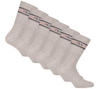 FILA Unisex Socken, 6er Pack - Strümpfe, Street, Lifesyle, Sport (2x 3 Paar) 35-38 Grau