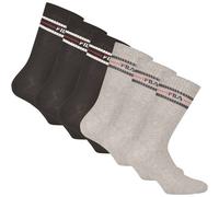 FILA Unisex Socken, 6er Pack - Strümpfe, Street, Lifesyle, Sport (2x 3 Paar) 35-38 Schwarz