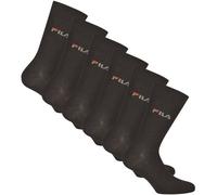 FILA Unisex Socken, 6er Pack - Strümpfe, Street, Lifesyle, Sport (2x 3 Paar) 39-42 Schwarz