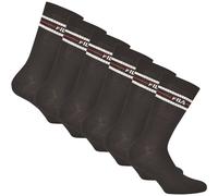 FILA Unisex Socken, 6er Pack - Strümpfe, Street, Lifesyle, Sport (2x 3 Paar) 39-42 Schwarz