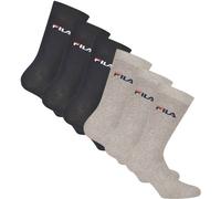 FILA Unisex Socken, 6er Pack - Strümpfe, Street, Lifesyle, Sport (2x 3 Paar) 43-46 Blau