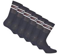 FILA Unisex Socken, 6er Pack - Strümpfe, Street, Lifesyle, Sport (2x 3 Paar) 43-46 Blau