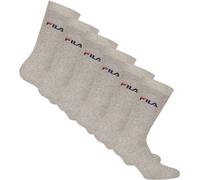 FILA Unisex Socken, 6er Pack - Strümpfe, Street, Lifesyle, Sport (2x 3 Paar) 43-46 Grau