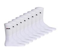 FILA Unisex Socken, 9er Pack - Tennissocken, Crew Socks, Logo Weiß 35-38