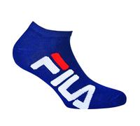 FILA Unisex Socken im Pack - Invisible Sneakers, Logo, einfarbig Blau 35-38 4er Pack (2x2P)