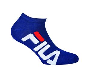 FILA Unisex Socken im Pack - Invisible Sneakers, Logo, einfarbig Blau 35-38 8er Pack (4x2P)