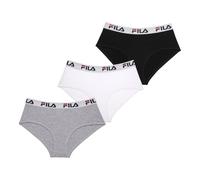 FILA Unterhosen Damen Rutschfest, Unterwäsche Frauen, Hypoallergen, Empfindliche Haut (3er Pack)