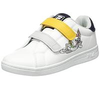 FILA WB Crosscourt 2 NT Low Kids Sneaker, White Navy, 35 EU