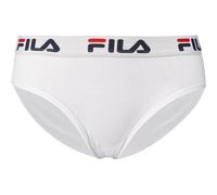 Fila Damen Slip FU6043 Woman Brief – Baumwolle, Logo-Bund – Weiß XL