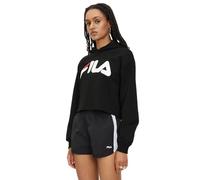 FILA Women's LAFIA Cropped Logo Hoody Hoodie, Black, 38
