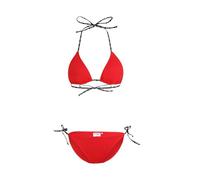 FILA Women's SIBU Triangle Bikini, True Red, L