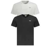 Fila Zweierpack Bio Baumwolle Shirts Schwarz Grau - Größe: S