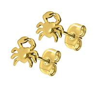 FILANGO 1 Paar Titan Ohrstecker Krabbe Damen Ohrring Schmuck Goldfarben
