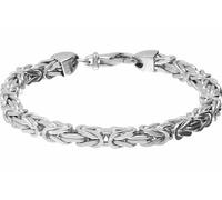 FILANGO 925er Silber Königsarmband rhodiniert/vergoldet Silberfarben Länge: 19cm | Stärke: 2,5mm