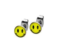 FILANGO Chirurgenstahl Ohrstecker MOTIV Lachendes Gesicht