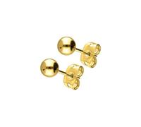 FILANGO Titan Ohrstecker KUGEL Goldfarben Kugelgröße: 5mm