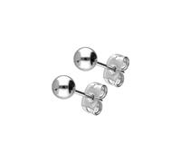 FILANGO Titan Ohrstecker KUGEL Silberfarben Kugelgröße: 5mm